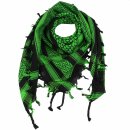 Kufiya - black - green-luminous green - Shemagh - Arafat...