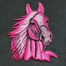 Aufnäher - Pferd - pink-rosa - Patch