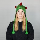 Woolen hat - Bird green-red - animal hat