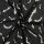 Baumwolltuch - Gothic Fledermäuse - schwarz-weiß - quadratisches Tuch