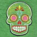 Aufnäher - Totenkopf Mexico - grün - Patch