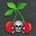 Patch - Cherries with Skull