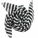 Cotton Scarf - Circles - white - black - squared kerchief