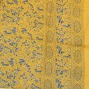 Cotton Scarf - Pareo - Sarong - Indian Pattern - yellow-blue