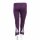 Leggings - 3/4 Capri with lace - purple - one size - jersey