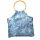 Cloth bag - Bamboo Wood Handle - Tie dye-Batik - blue