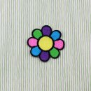 Patch - Flower - yellow-blue-green-rose-purple